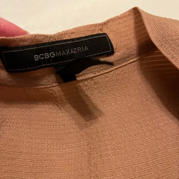 BCBG MaxAzria Women's Sleeveless Blouse - Beige/bronze/tan XXS - Picture 6 of 13